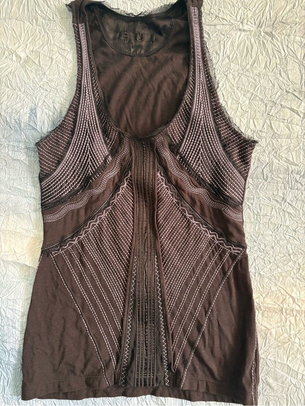 Barbara BUI, Silk Embroidered Racerback
